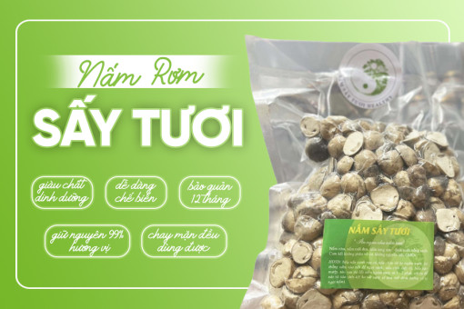 Ưu điểm của nấm rơm sấy tươi Yersin Farm