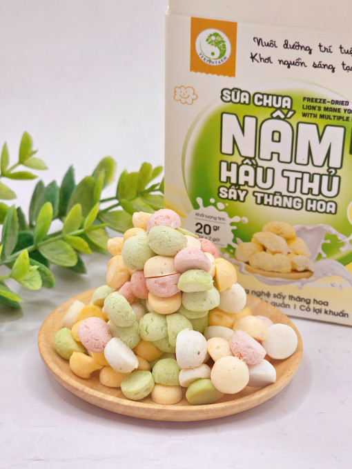 Sữa chua Nấm Hầu Thủ sấy thăng hoa - Hình ảnh 4